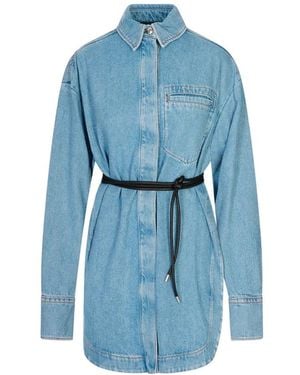 Sportmax Shirt Dress - Blauw