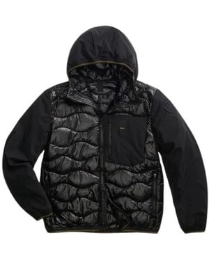 Blauer Albert Jacke - Schwarz