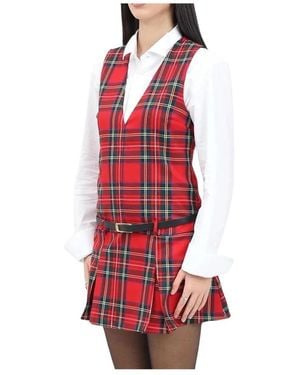 ViCOLO Short Dresses - Rojo