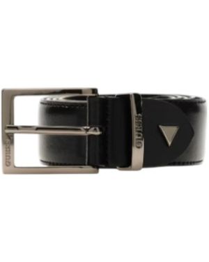 Guess Accessoires ,Zwart ,Leer Riem