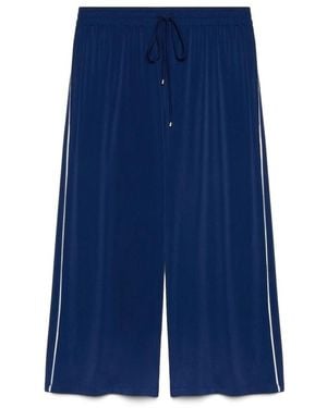 FIORELLA RUBINO Cropped Trousers - Blu