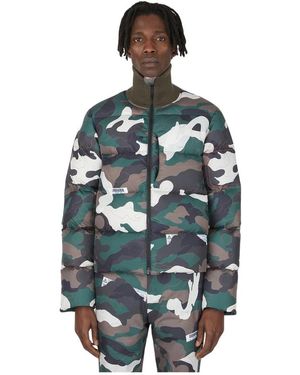 KANGHYUK Airbag Patched Daunenjacke - Grau