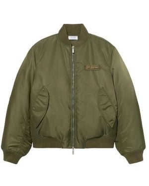Off-White c/o Virgil Abloh Bomber Jackets - Green