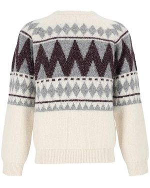Peserico Round-Neck Knitwear - White