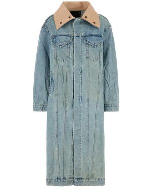 R13 Single-Breasted Coats - Azul