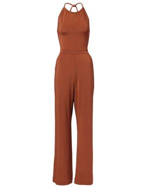Max Mara Jersey Viskose Strandkleidung Hose - Braun