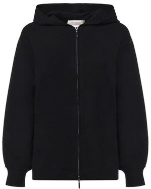 Max Mara Hoodies & Sweatvesten ,Zwart ,Zip-Throughs