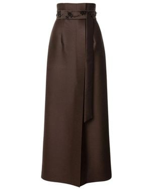 Alberta Ferretti Maxi Skirts - Brown