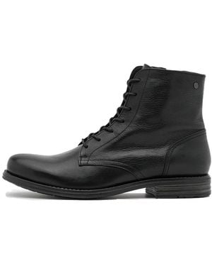Sneaky Steve Lace-Up Boots - Black