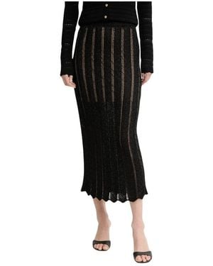 Twinset Midi Skirts - Negro