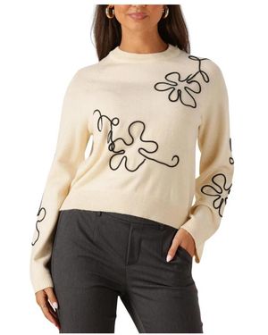Object Truien & Vesten ,Zand Pullover Voor Herfststijl - Naturel