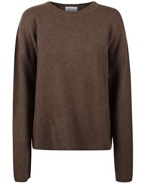 Be You Round-Neck Knitwear - Marrone