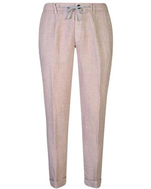Eleventy Slim-Fit Trousers - Pink