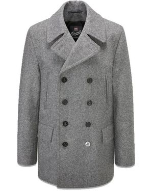 Gloverall Double-Breasted Coats - Grigio