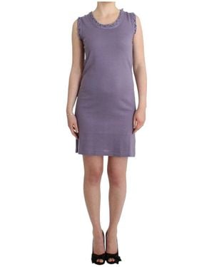 John Galliano Short Dresses - Purple