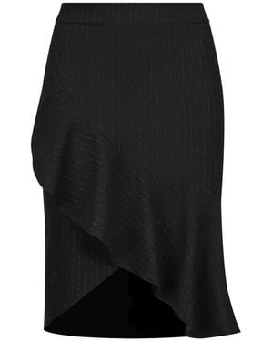 Nicowa Rokken ,Zwart ,Leer Elegante Rok Met Ruffles