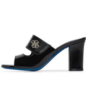 Loriblu Mule Aus Schwarzem Lackleder