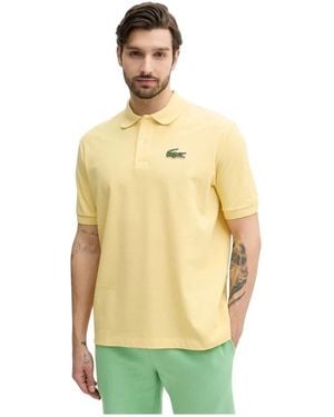 Lacoste L.12.12 Piqué Badge Polo - Geel
