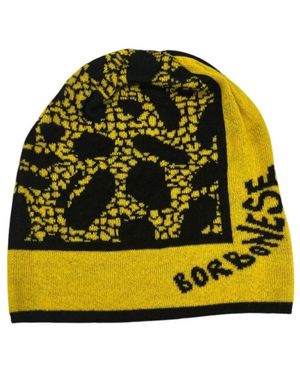 Borbonese Accessoires ,Geel ,Wol Wool Beanie