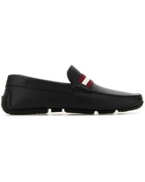 Bally Ivory Leather Perthy Loafers - Schwarz