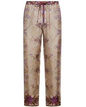 Pierre Louis Mascia Straight Trousers - Natural