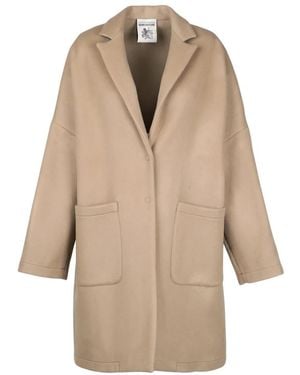Semicouture Single-Breasted Coats - Neutro