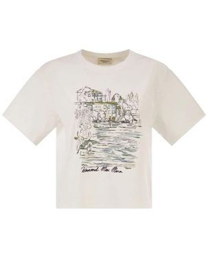 Weekend by Maxmara Boxy-Fit Katoenen T-Shirt - Wit