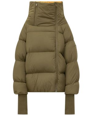 Ganni Future Nylon Quilt Puffer - Groen