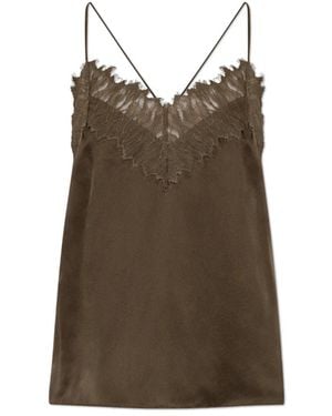 IRO Newin Silk Top - Braun