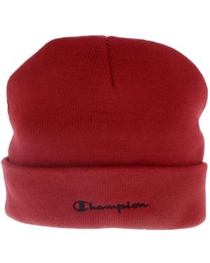 Champion Rote mütze mit druckmuster