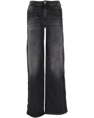 Please Wide Jeans - Nero