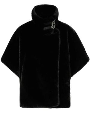 Pinko Faux Fur & Shearling Jackets - Negro