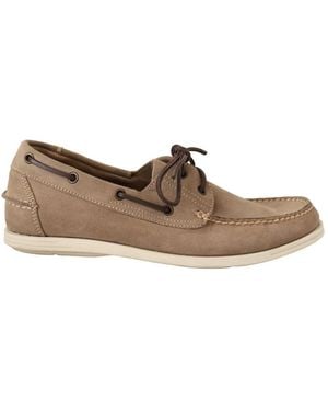 Pollini Boat Shoes - Brown