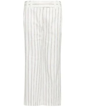 Marella Straight Broeken - Wit