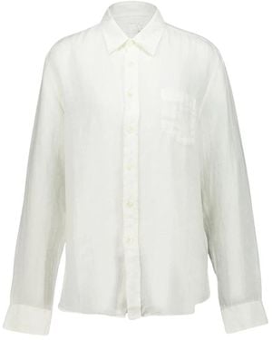 120% Lino Leinenhemd Regular Fit - Weiß