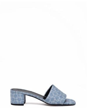 Givenchy Mules Aus Denim - Blau