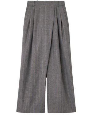 Ganni Wide Trousers - Gris