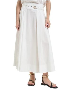 Liu Jo Midi Skirts - Blanco