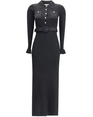 Self-Portrait Maxi Dresses - Noir