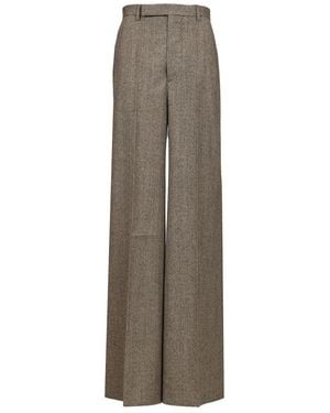 Rick Owens Tailored Wide-Leg Broeken - Bruin