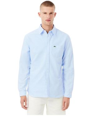 Lacoste Oxford Regular Fit Overhemd - Blauw