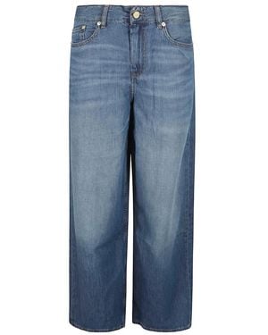 デニム・ジーパン Ganni Overdyed Purple Heavy Denim Marri Jeans GANNI: Purple Overdyed Heavy Denim Marri Jeans | SSENSE