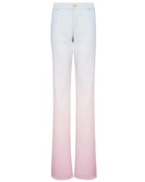 Balmain X Evian Denim Jeans - Roze
