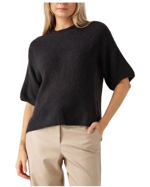 Second Female Truien & Vesten ,Zwart ,Wanda Knit O-Neck