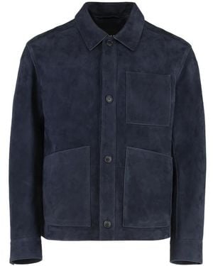 HUGO Leather Jackets - Blue