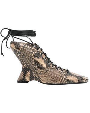 Dries Van Noten Schoenen ,Leer Sabot Pump - Bruin