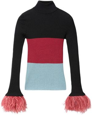 La DoubleJ Truien & Vesten ,Veelkleurig ,Kasjmier Blouses & Shirts - Rood