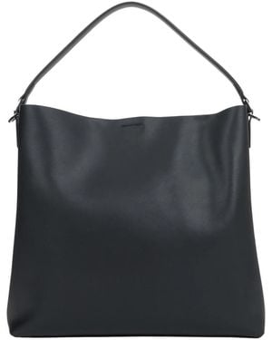 ESTRO Leder-Shopper-Tasche - Schwarz