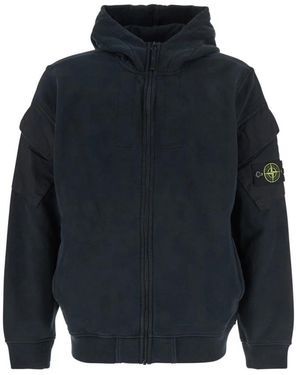 Stone Island Zip-Throughs - Azul