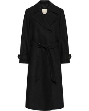 Part Two Belted Coats - Negro